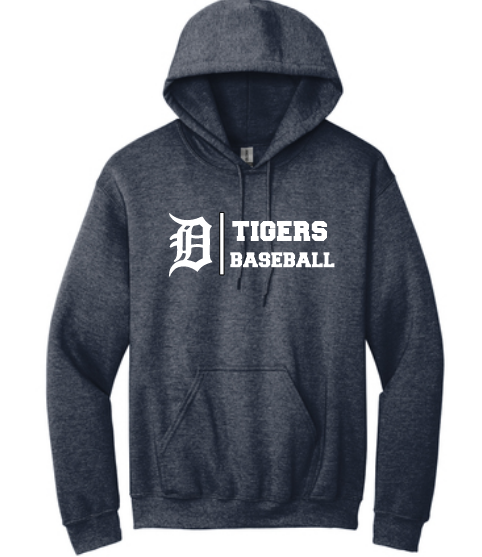 DT Heathered Navy Pullover Hoodie image 0