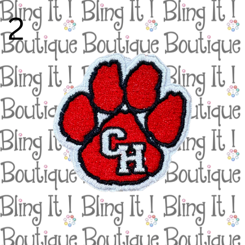 EMBROIDERED CHHS PAW PATCH image 1