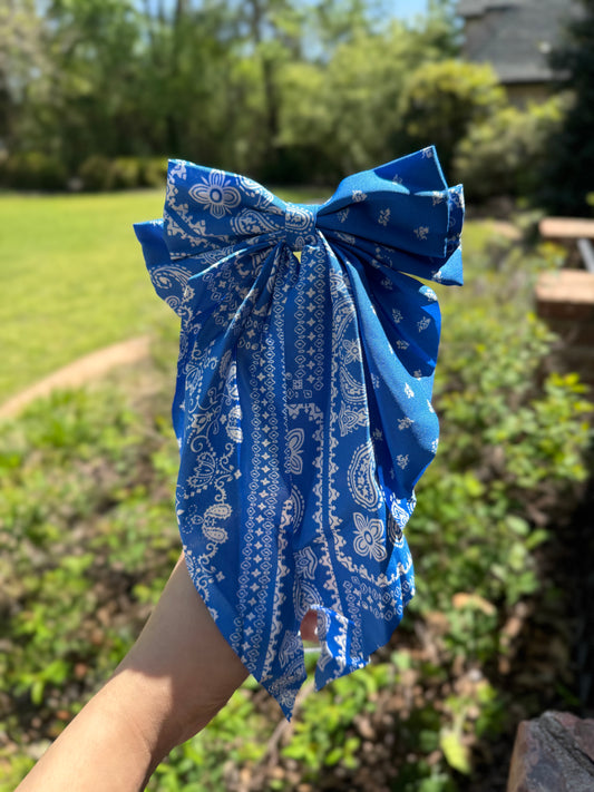 Bandana Print Bow image 1