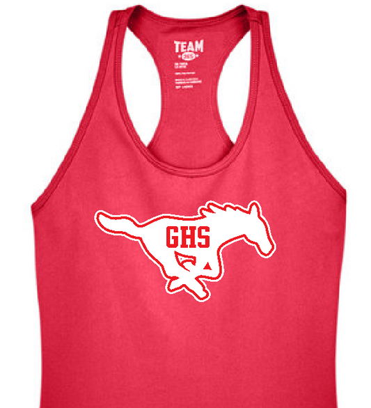 GHS Tennis Ladie's Red Dri Fit Tank image 0