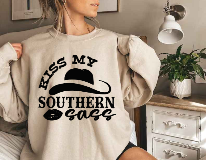 Kiss my Southern Sass (T-shirt & Sweatshirt) image 1