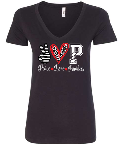 CHHS FB Ladies Relaxed Fit V-Neck Peace image 0